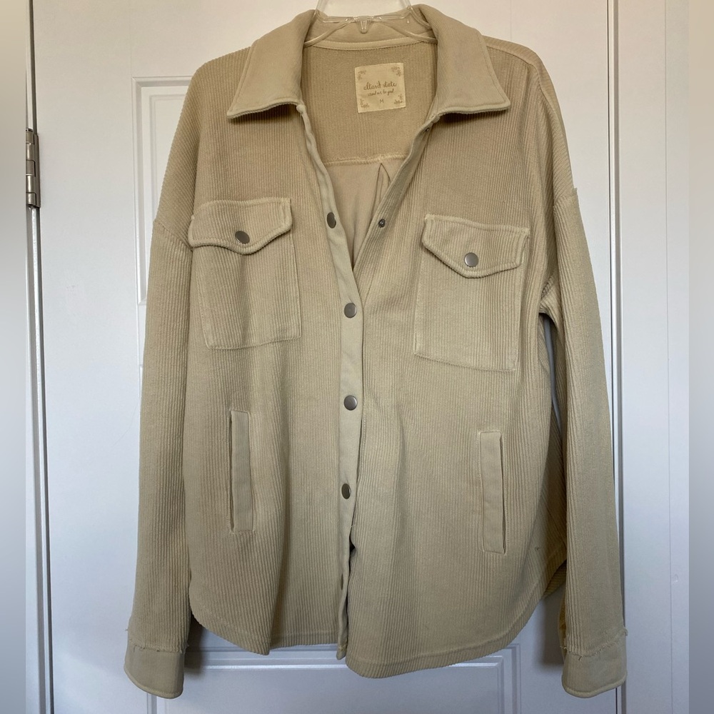 Altard State Corduroy Oversized Shirt Jacket Womens M